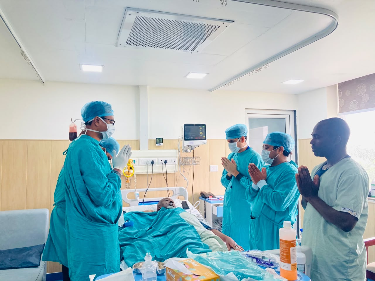 A moment of reflection with the care team
